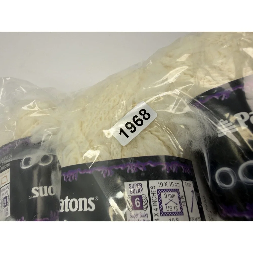 Patons Voodoo Yarn Lot Of 12 - 11 Fleece 1 Earth Acrylic Nylon‎ Blend 50g Each